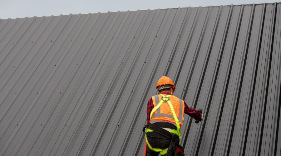 Professional metal roof installation services in Depauw, IN